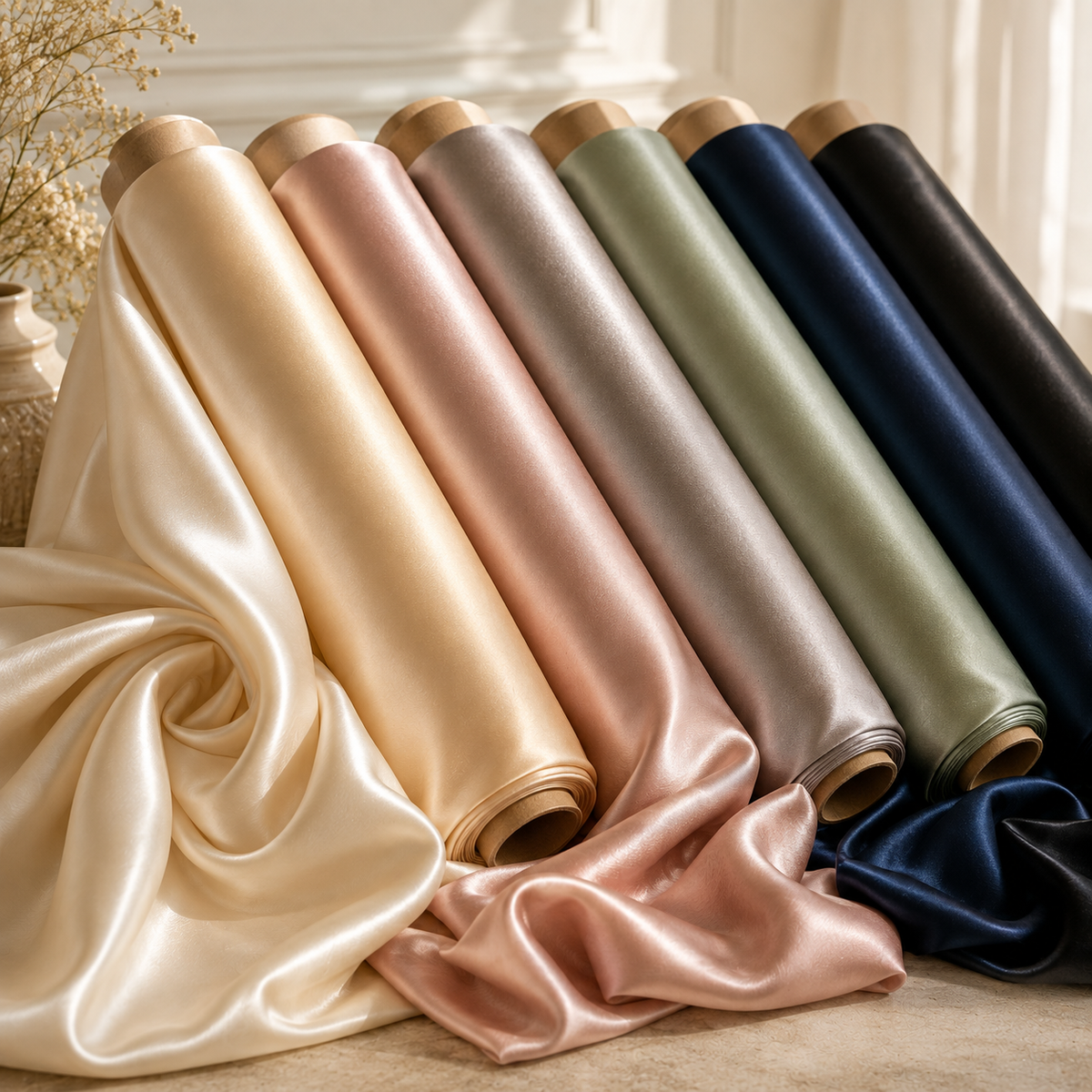 Satin Fabric by the Yard