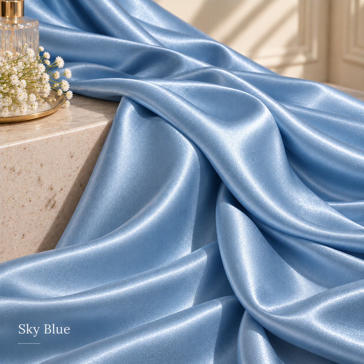 Stretch Satin Fabric by the Yard – 19 Colors
