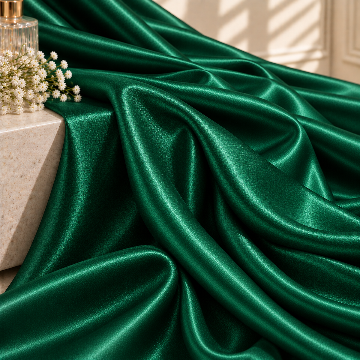 Stretch Satin Fabric by the Yard – 19 Colors