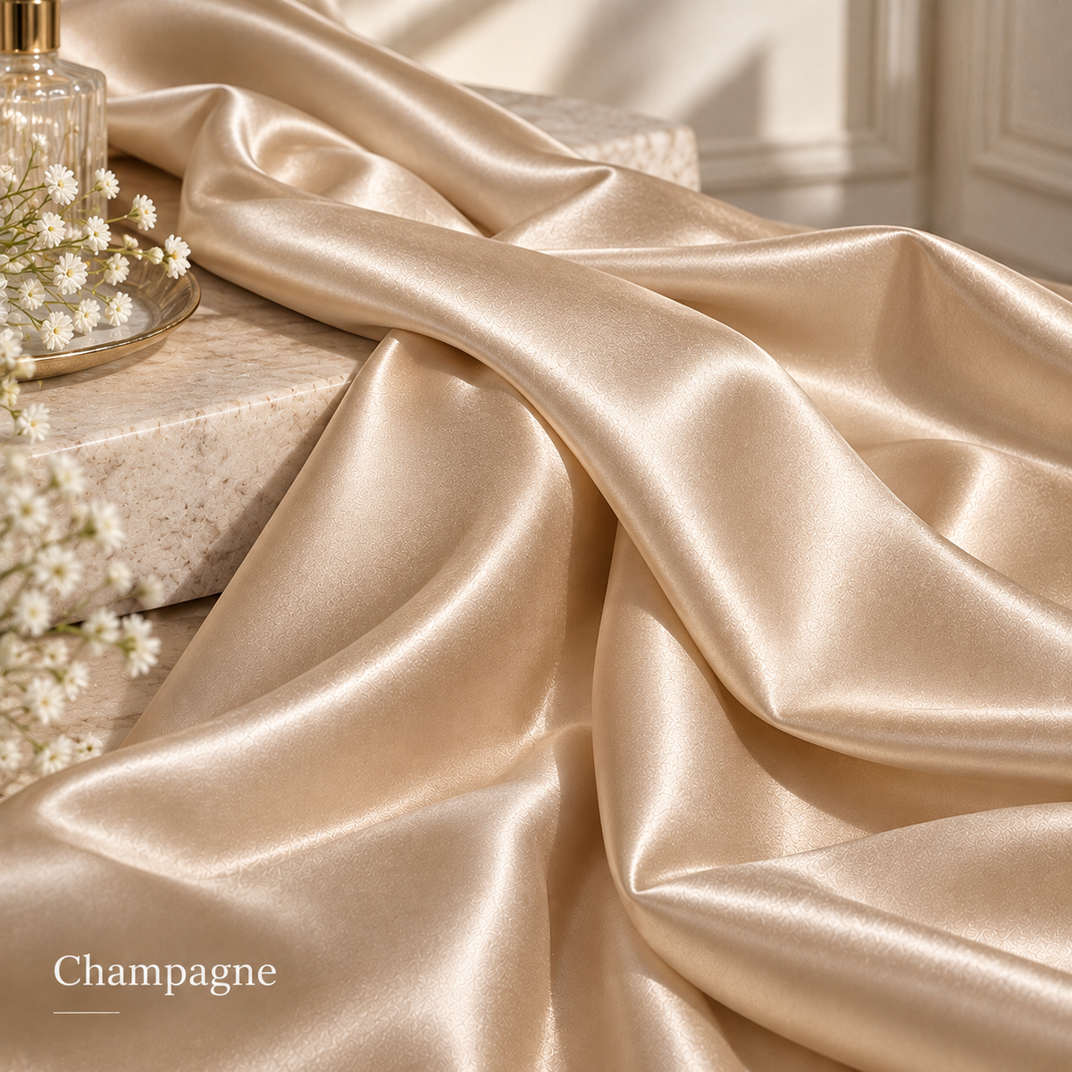 Stretch Satin Fabric by the Yard – 19 Colors