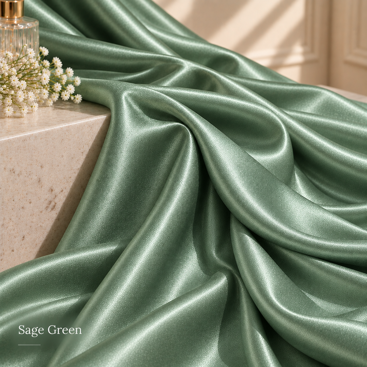 Stretch Satin Fabric by the Yard – 19 Colors