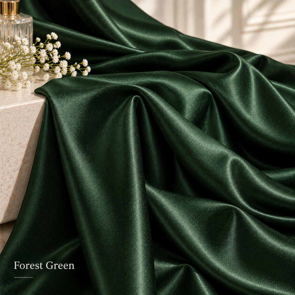Stretch Satin Fabric by the Yard – 19 Colors