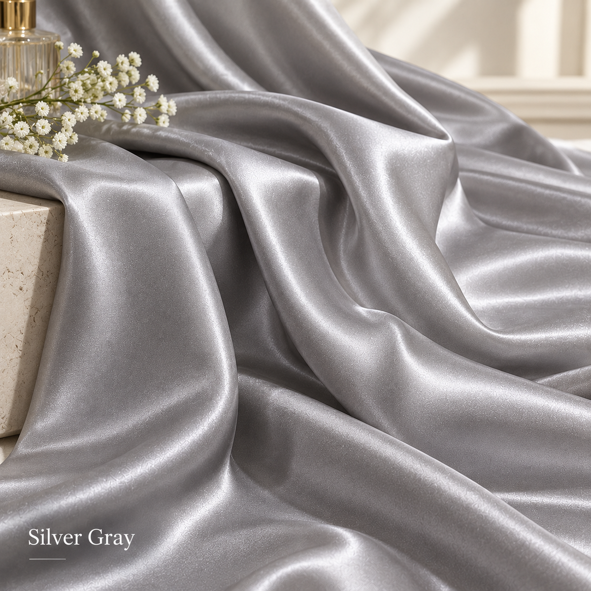 Stretch Satin Fabric by the Yard – 19 Colors
