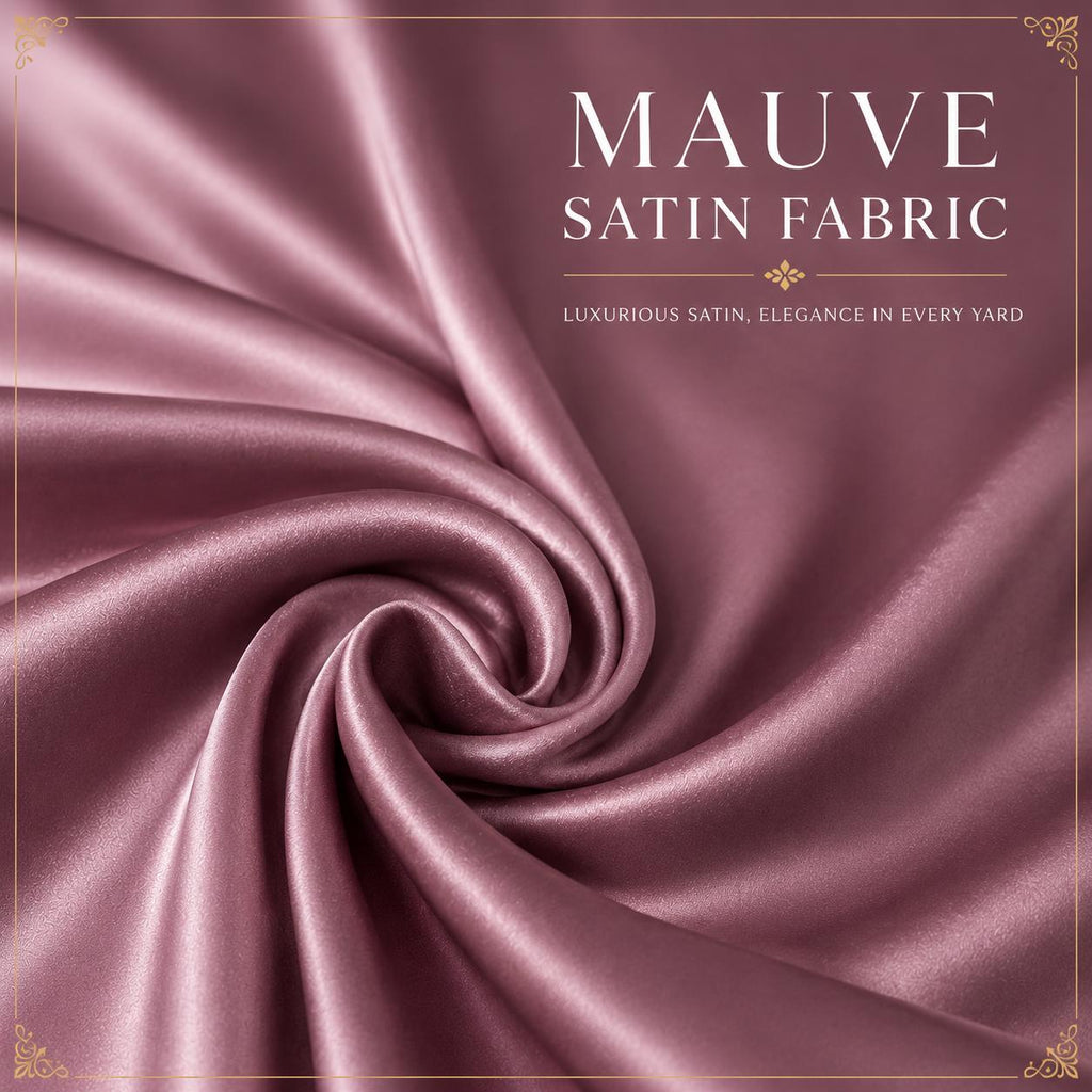 Mauve Satin Fabric by the Yard for Bridesmaid Dresses