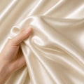 Satin Fabric by the Yard, Luxury Bridal, Wedding Dress Fabric, Soft Ivory Satin Material, Bridesmaid Dress Fabric, Tablecloth Fabric, 58/60