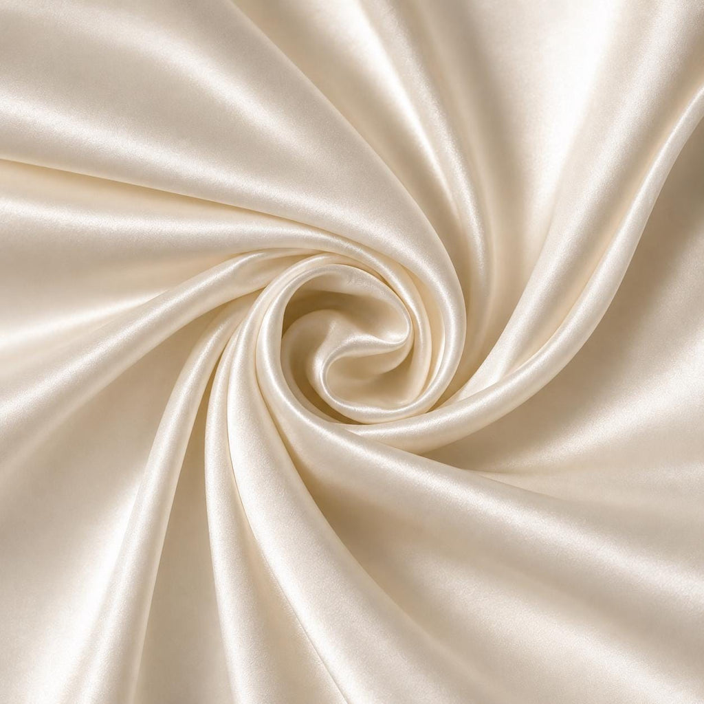 Satin Fabric by the Yard, Luxury Bridal, Wedding Dress Fabric, Soft Ivory Satin Material, Bridesmaid Dress Fabric, Tablecloth Fabric, 58/60