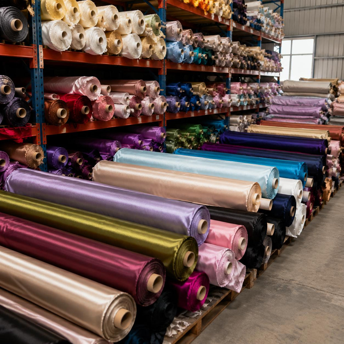 Stretch Satin Fabric by the Yard, 192 Shades Silky Shiny Bridal Satin for Wedding Dresses, Bridesmaid & Prom Evening Gown Material