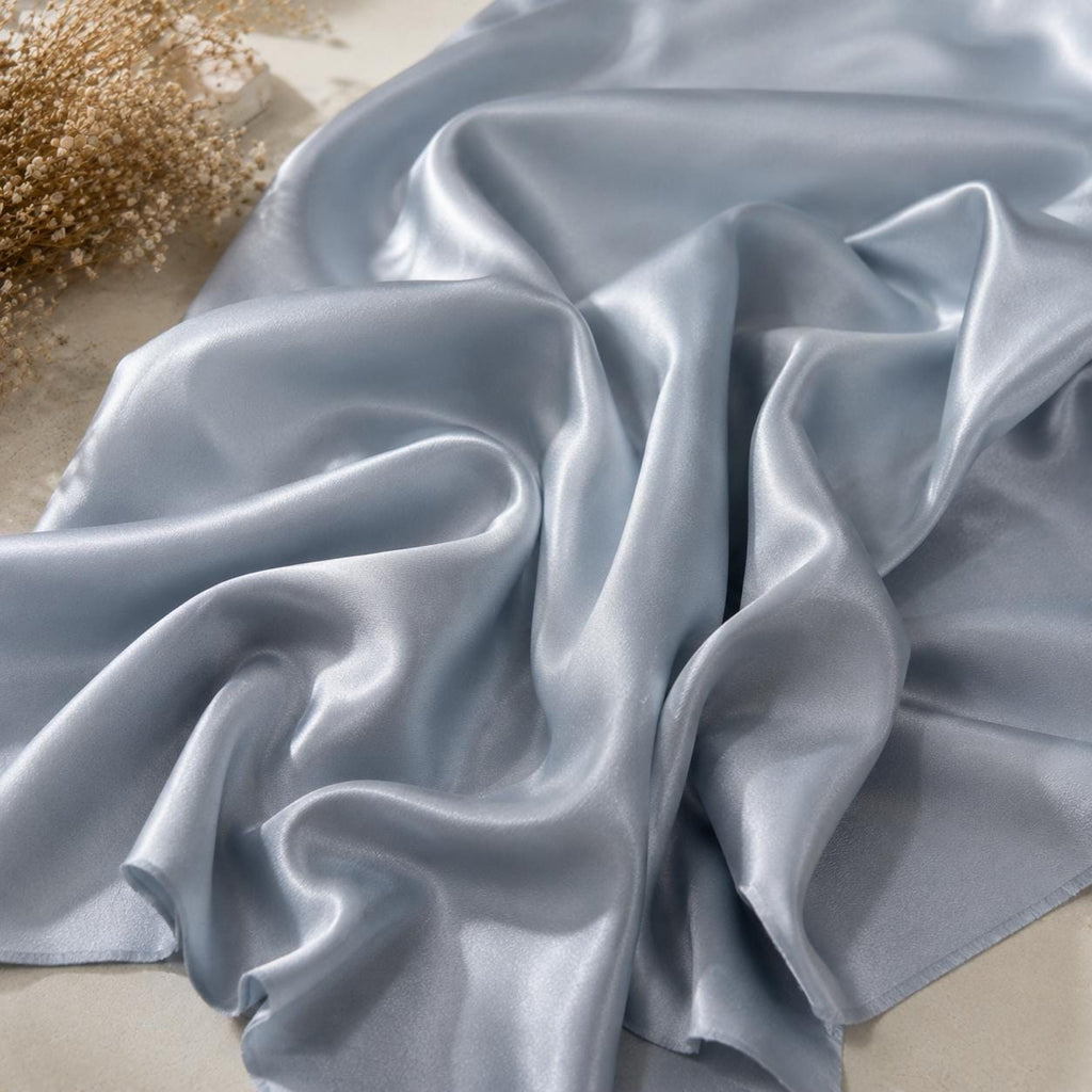 Stretch Satin Fabric by the Yard, 192 Shades Silky Shiny Bridal Satin for Wedding Dresses, Bridesmaid & Prom Evening Gown Material