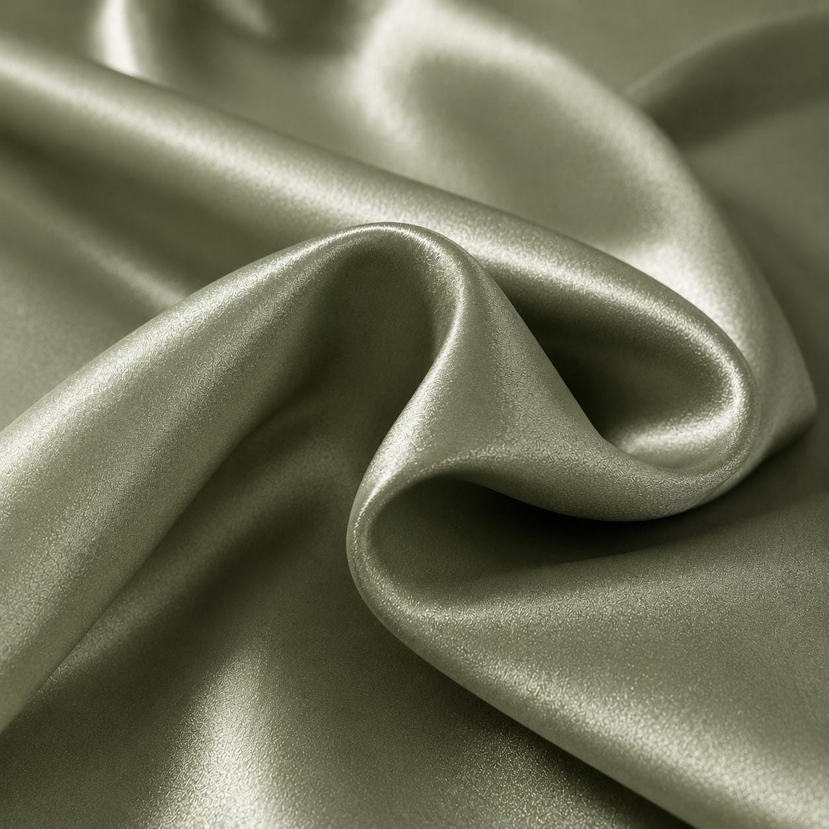 Dusty Sage Stretch Satin Fabric by the Yard