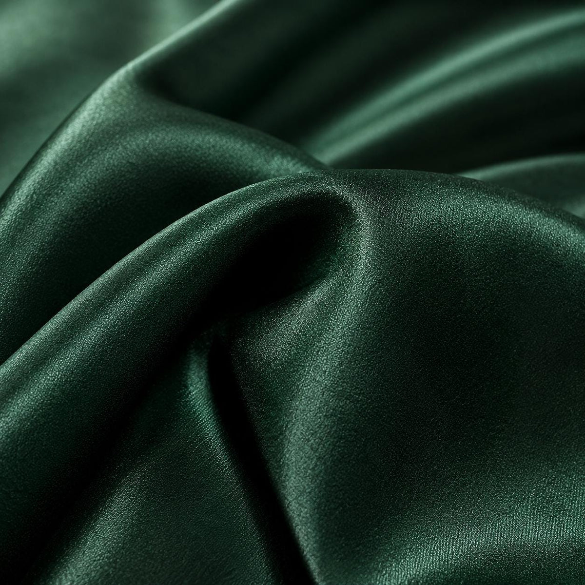 Green Satin Fabric by the Yard for Dresses & Decor