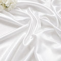 White Satin Fabric by the Yard, Luxury Bridal Satin Material, Silky Wedding Dress Fabric, Soft Bridesmaid Fabric, Prom Gown Fabric, 58/60