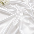 White Satin Fabric by the Yard, Luxury Bridal Satin Material, Silky Wedding Dress Fabric, Soft Bridesmaid Fabric, Prom Gown Fabric, 58/60