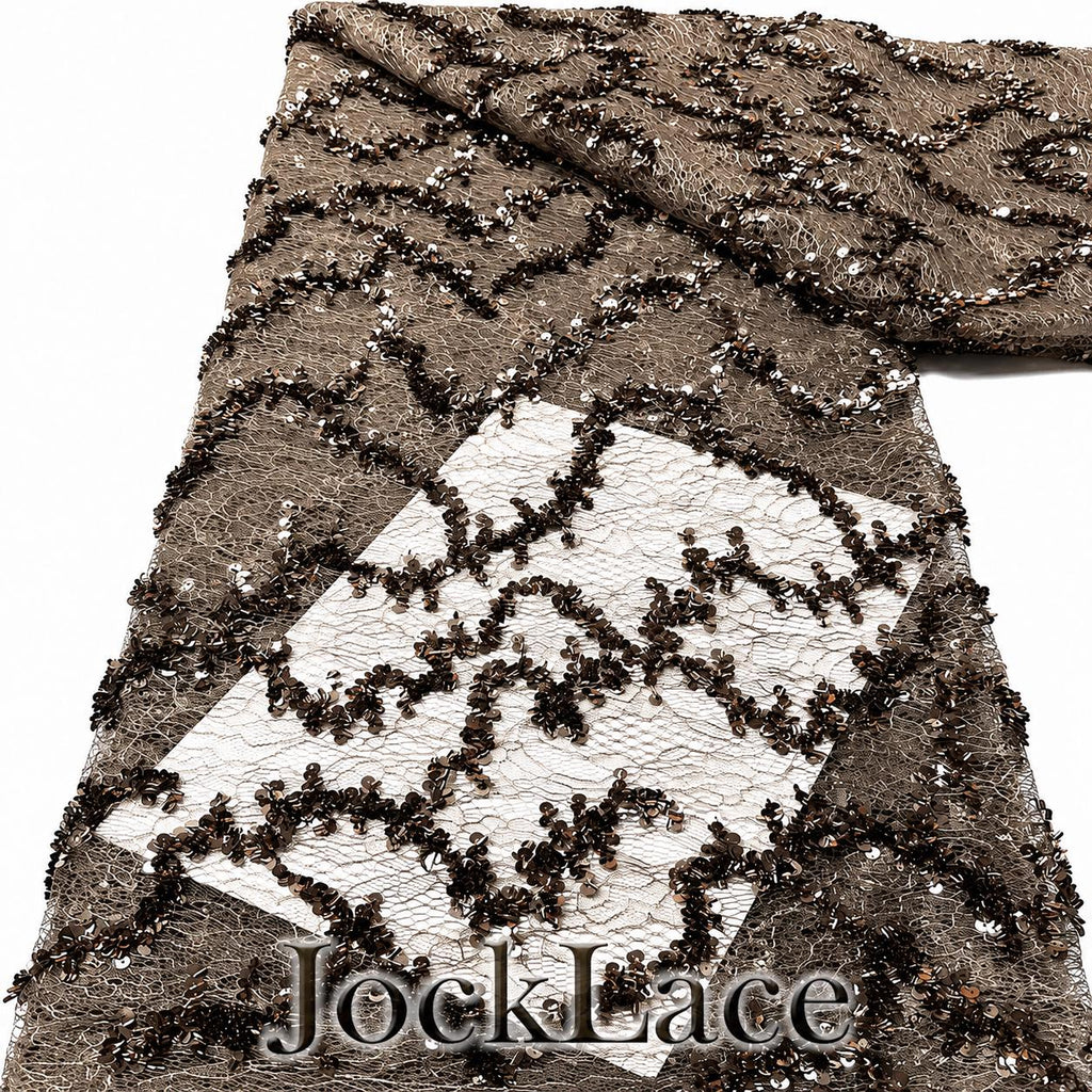 Luxury Sequin Lace Fabric by the Yard, Wedding Table Overlay Fabric, Event Decor Mesh, Party Backdrop Fabric, Embroidered Lace Material