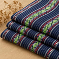 Table Runner Fabric by the Yard, Southwestern Woven Textile, Boho Stripe Fabric, Rustic Dining Decor, Ethnic Fabric for DIY Table Linen