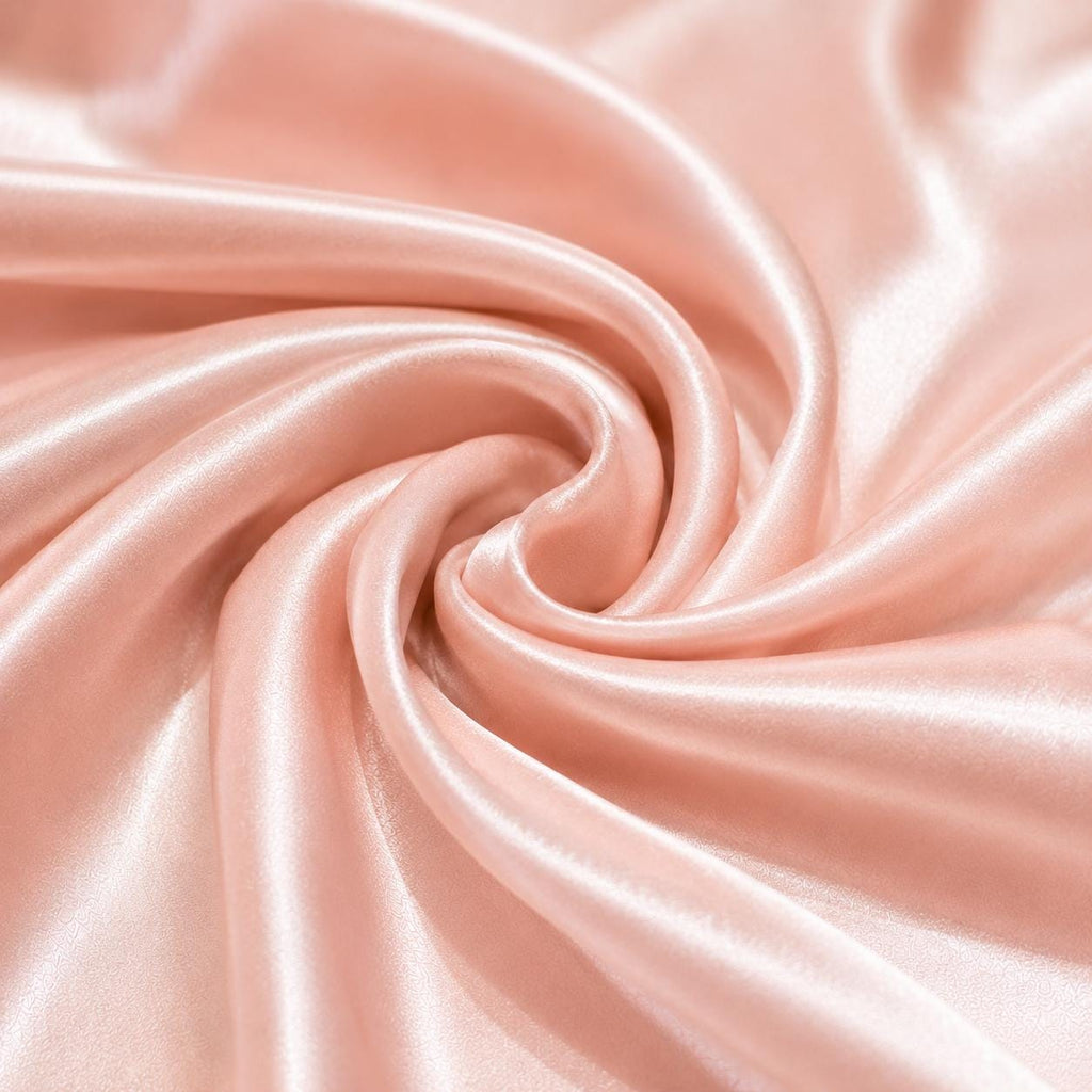 Blush Pink Satin Fabric by the Yard, Wedding Decor Fabric, Luxury Satin for Table Runners, Backdrops and Event Styling