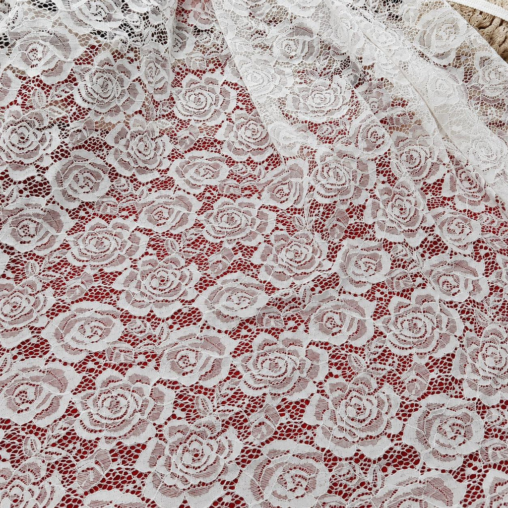 Designer Embroidered Lace Fabric by the Yard, Luxury Floral Beaded Mesh for Couture Fashion, Runway Dress, Custom Gown & High End Sewing