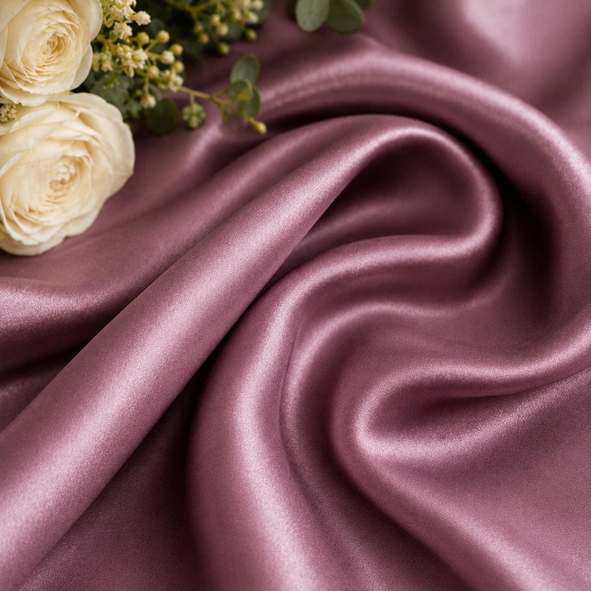 Mauve Stretch Satin Fabric by the Yard, Luxury Satin for Spring Garden Wedding Bridesmaid Dresses, Bridal Gowns and Formal Sewing, 58/60