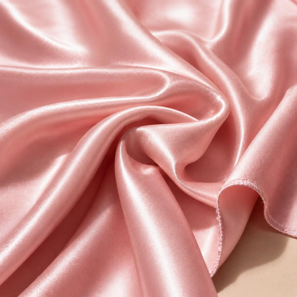 Blush Pink Satin Fabric by the Yard, Luxury Dress Fabric for Evening Gowns, Prom Dresses, Pageant Dresses, Cocktail Wear & Formal Sewing