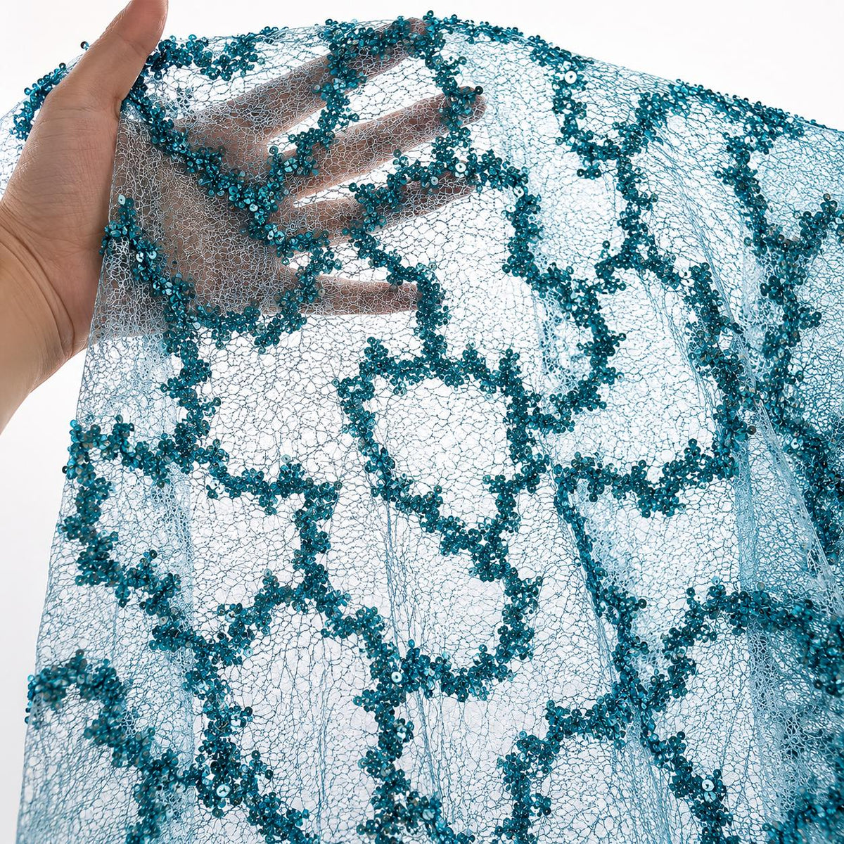 Luxury Sequin Lace Fabric by the Yard, Wedding Table Overlay Fabric, Event Decor Mesh, Party Backdrop Fabric, Embroidered Lace Material
