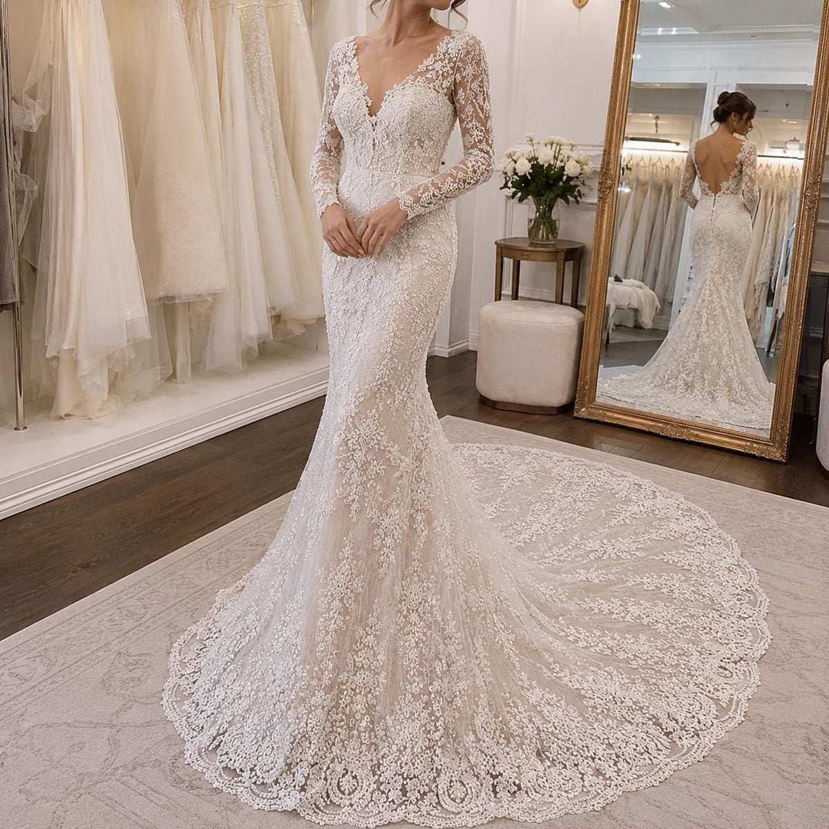 Luxury Beaded Bridal Lace Fabric by the Yard, Pearl Sequin Embroidery Tulle, Couture Wedding Dress Fabric, Luxury Wedding Gown Lace