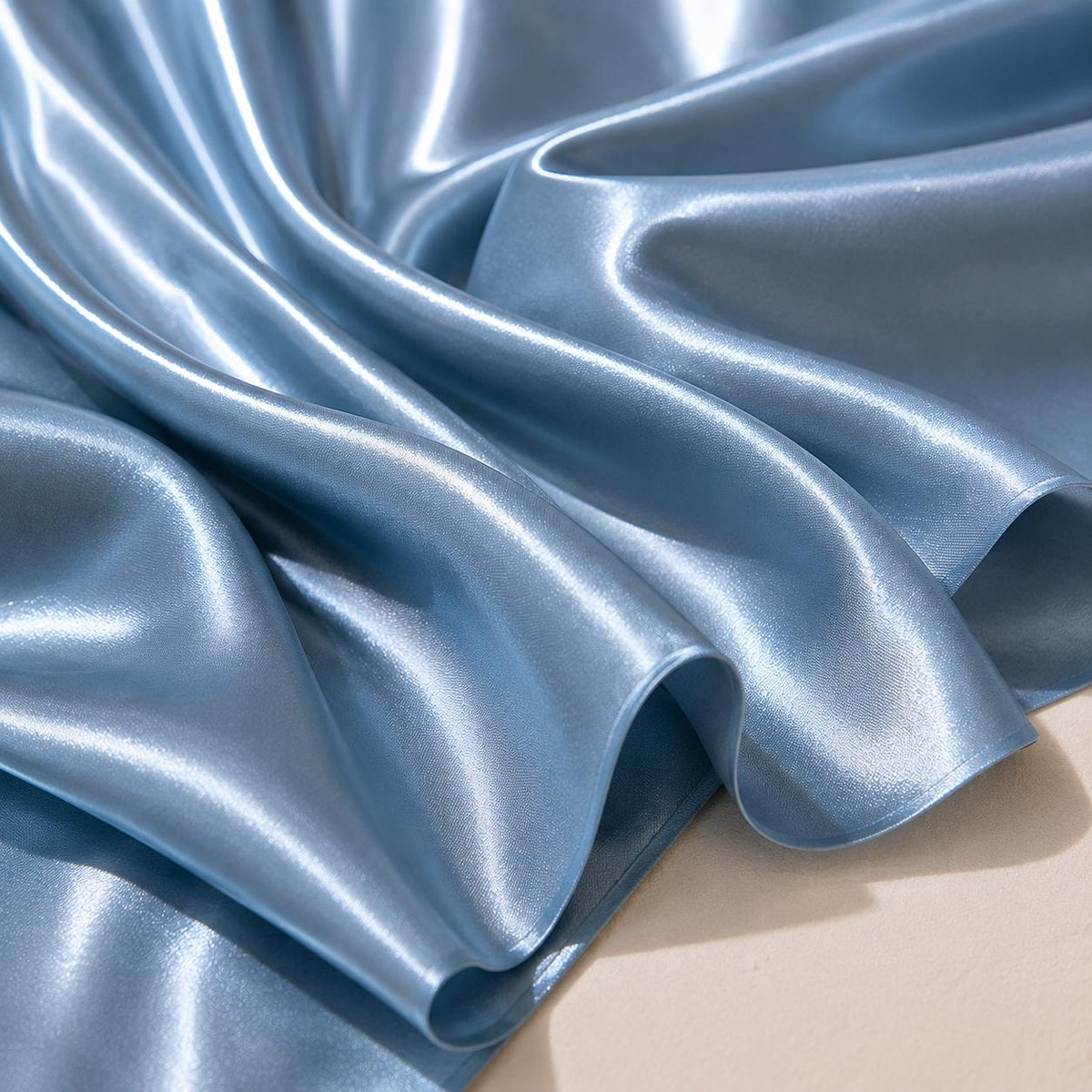Luxury Liquid Bridal Satin Fabric by the Yard, Mirror Gloss Heavy Satin, Couture Wedding Dress Fabric, Premium Evening Gown Material