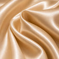 Champagne Stretch Satin Fabric by the Yard
