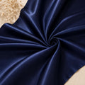 Navy Blue Satin Fabric by the Yard for Event Draping