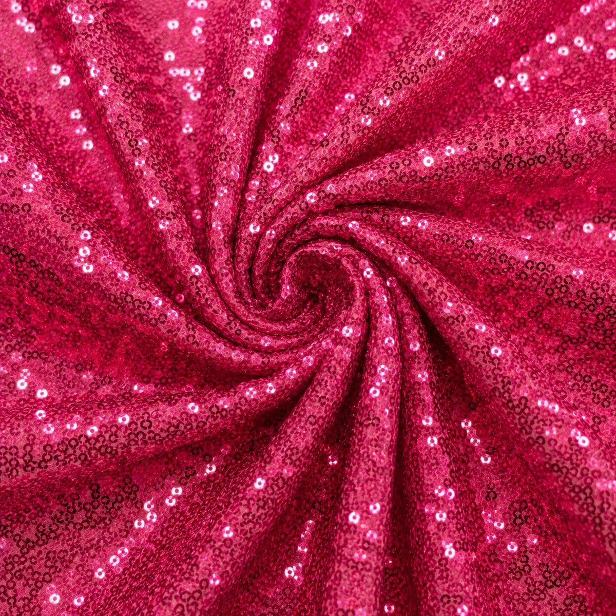 Hot Pink Sequin Fabric by the Yard, Full Sequin Mesh Fabric, Sparkly Glitter Fabric for Prom Dress, Evening Gown, Dance Costume, Pageant