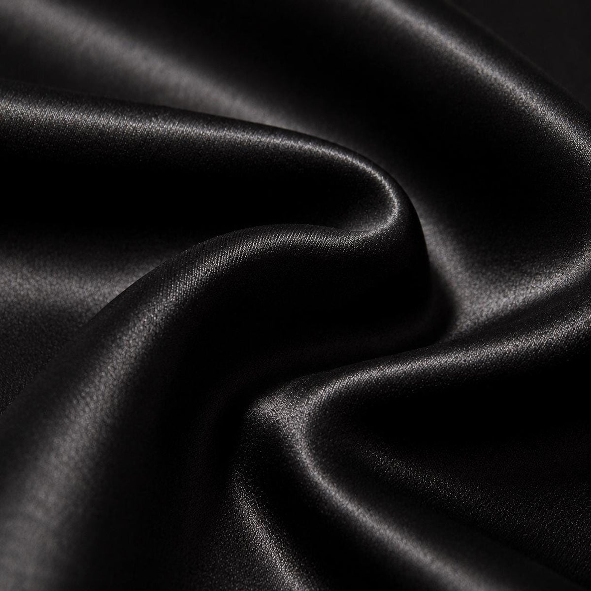 Black Stretch Satin Fabric by the Yard, Luxury Bridal Satin Fabric, Silky Dress Fabric, Wedding Decoration Fabric, Event Draping Fabric