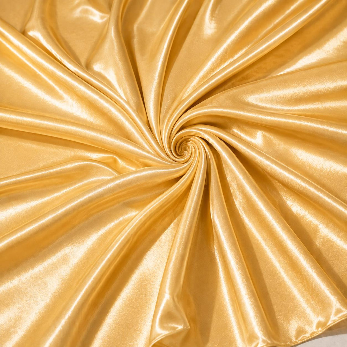 Light Gold Stretch Satin Fabric by the Yard, Luxury Bridal Satin Fabric, Wedding Dress Fabric, Bridesmaid Dress Material, Silky Apparel