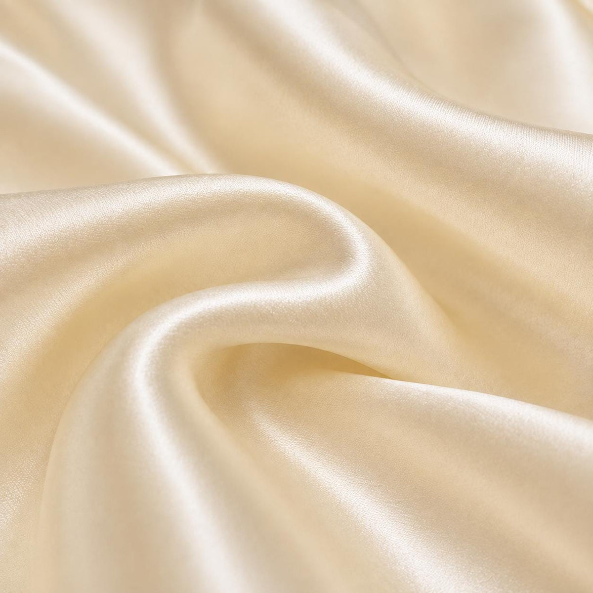 Cream Satin Fabric by the Yard, Wedding Decoration Fabric, Event Draping Fabric, Table Runner Material, Luxury Satin for Wedding Decor