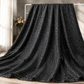 Luxury Black Glitter Fabric by the Yard, Fine Sparkle Knit Fabric, Shimmer Evening Gown Material, Prom Dress, Backdrop & Event Decor