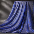 Royal Blue Fine Glitter Fabric by the Yard, Luxury Sparkle Knit Fabric, Shimmer Evening Gown Fabric, Prom Dress, Wedding Backdrop Material