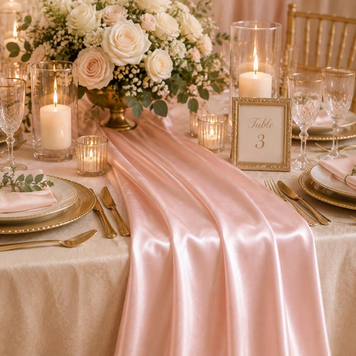 Blush Pink Satin Fabric by the Yard, Luxury Bridal Satin Fabric, Wedding Draping Fabric, Table Runner Fabric, Event Decoration Material