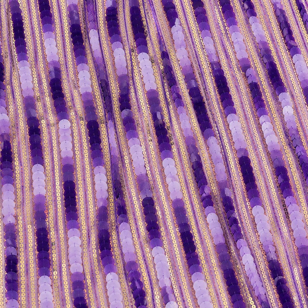 Purple Paillette Sequin Fabric by the Yard, Iridescent Lavender Mesh for Wedding Decor, Party Backdrop, Table Runner & Event Styling