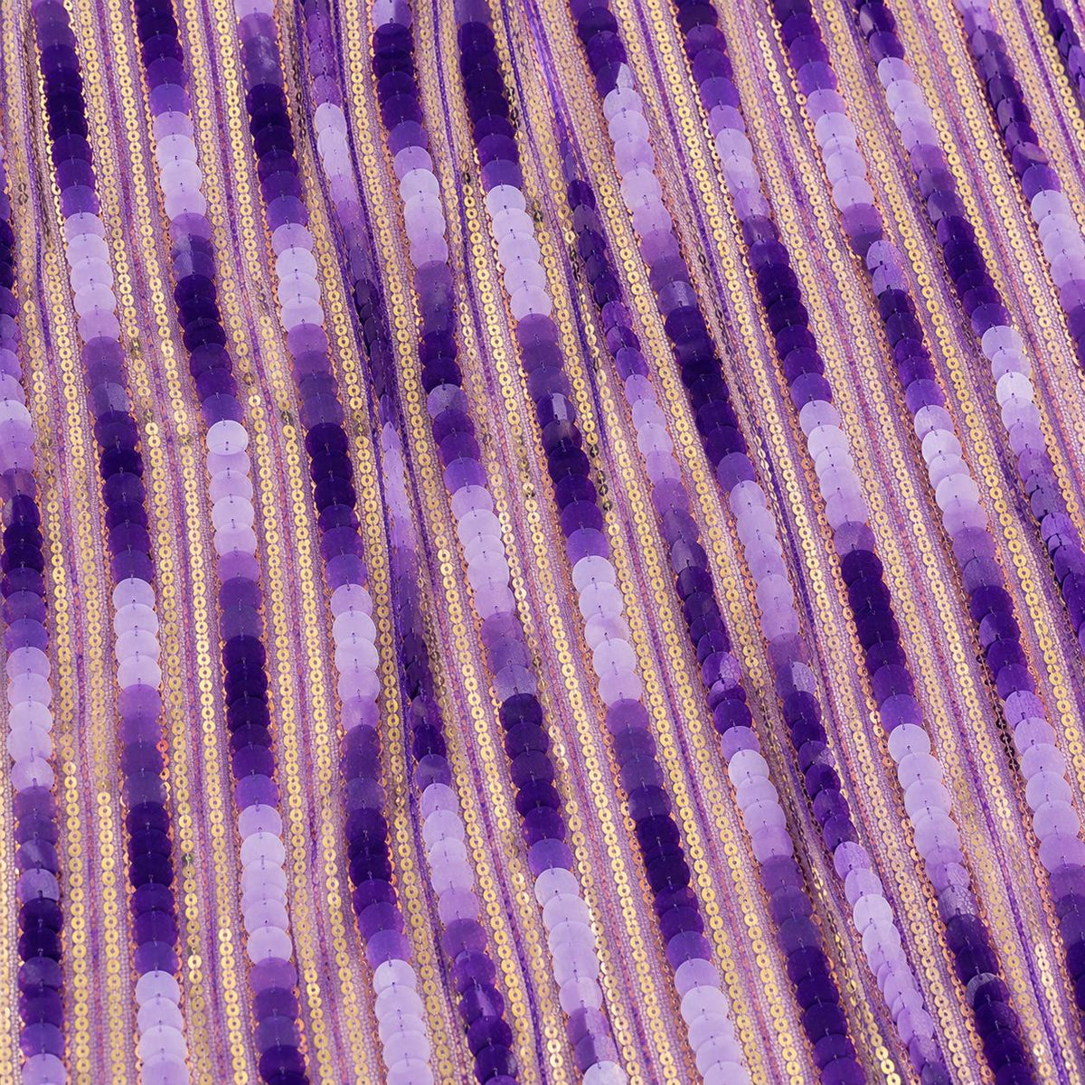 Purple Iridescent Paillette Sequin Fabric by the Yard, Lavender Sequin Mesh Fabric for Prom Dress, Evening Gown, Costume & Backdrop